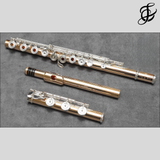 Nagahara Handmade Custom 14K Gold Flute with Silver Keys - New