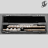 Nagahara Handmade Custom 14K Gold Flute with Silver Keys - New