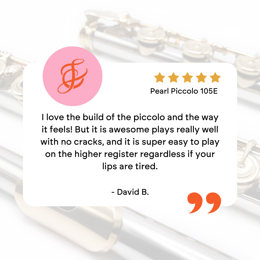 I love the build of the piccolo and the way it feels! But it is awesome plays really well with no cracks, and it is super easy to play on the higher register regardless if your lips are tired.
David B