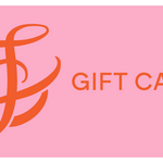 flute center gift card pink with red writing