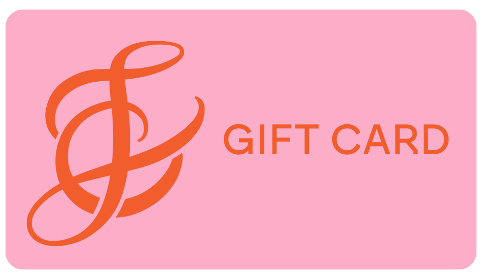 flute center gift card pink with red writing