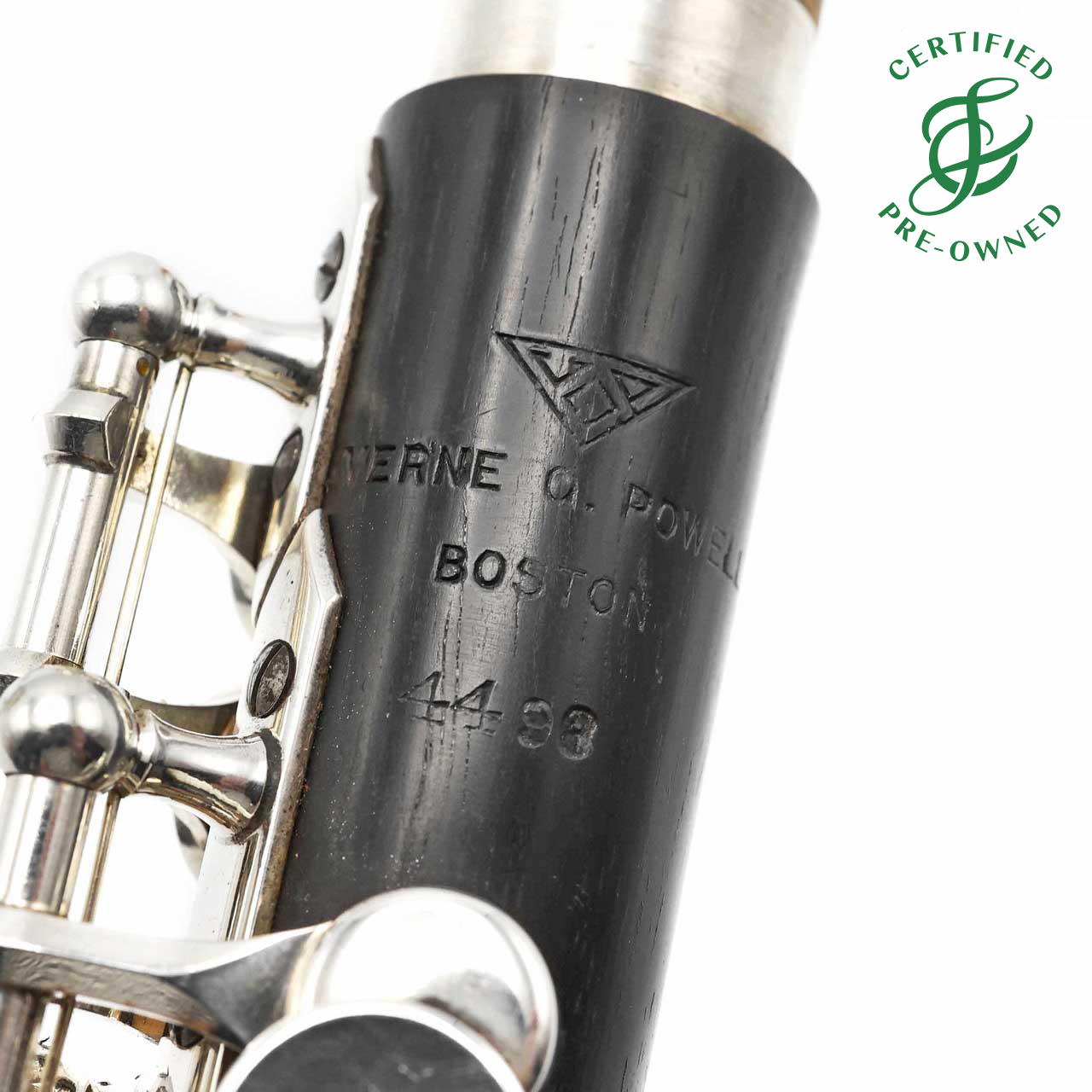 Powell Handmade Piccolo 4496 Grenadilla wood body, sterling silver