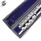 Powell Custom #4778 - Silver flute, 14K gold lip plate, inline G, B footjoint