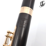 Verne Q. Powell Handmade Custom Flute in Grenadilla Wood with Gold Mechanism - New