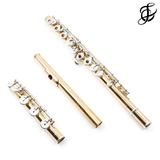 Verne Q. Powell Handmade Custom Flute in 14K Gold with Silver Mechanism - New