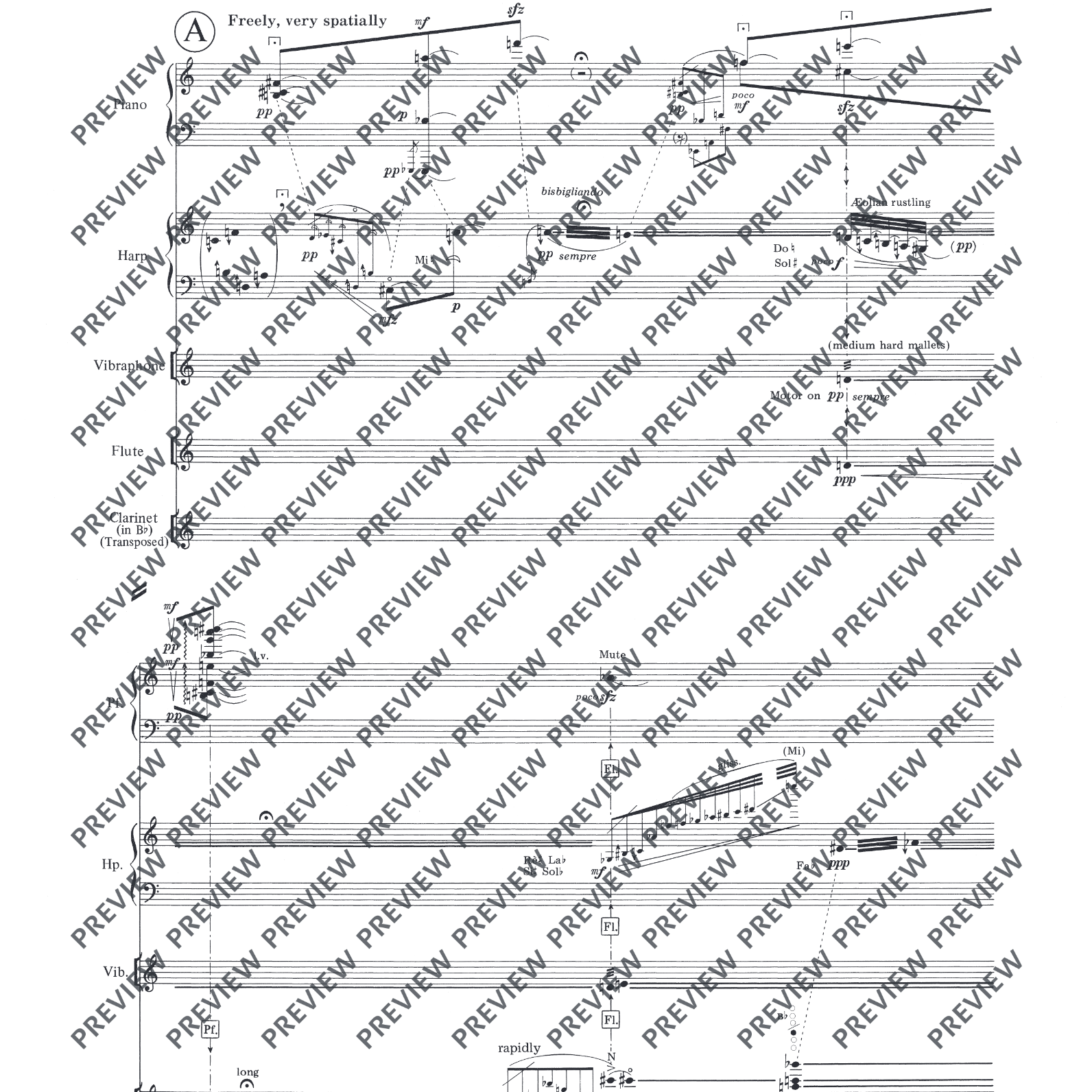 Rain Spell (flute, clarinet, piano, vibraphone)