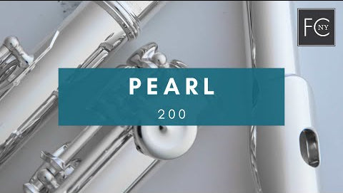 video showcasing Pearl 200 Flute close up shots