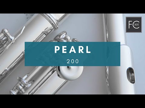 vídeo mostrando fotos em close da Pearl 200 Flute