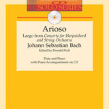 Arioso - Largo del "Concierto para clavecín y orquesta de cuerdas" (Flauta y piano)