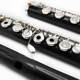 Sankyo Handmade Flute in Grenadilla Wood #0324 - Offset G, split E mechanism, B footjoint