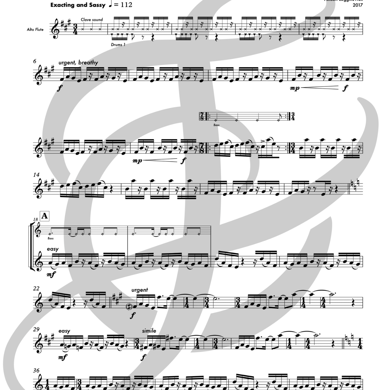 Color Wheels (Alto Flute and Electronics)