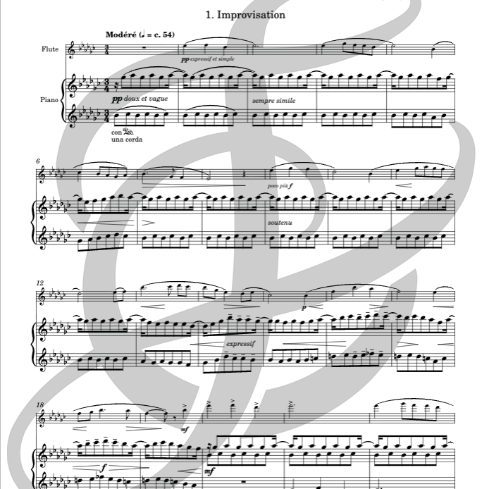 Three Pieces (Flute and Piano)