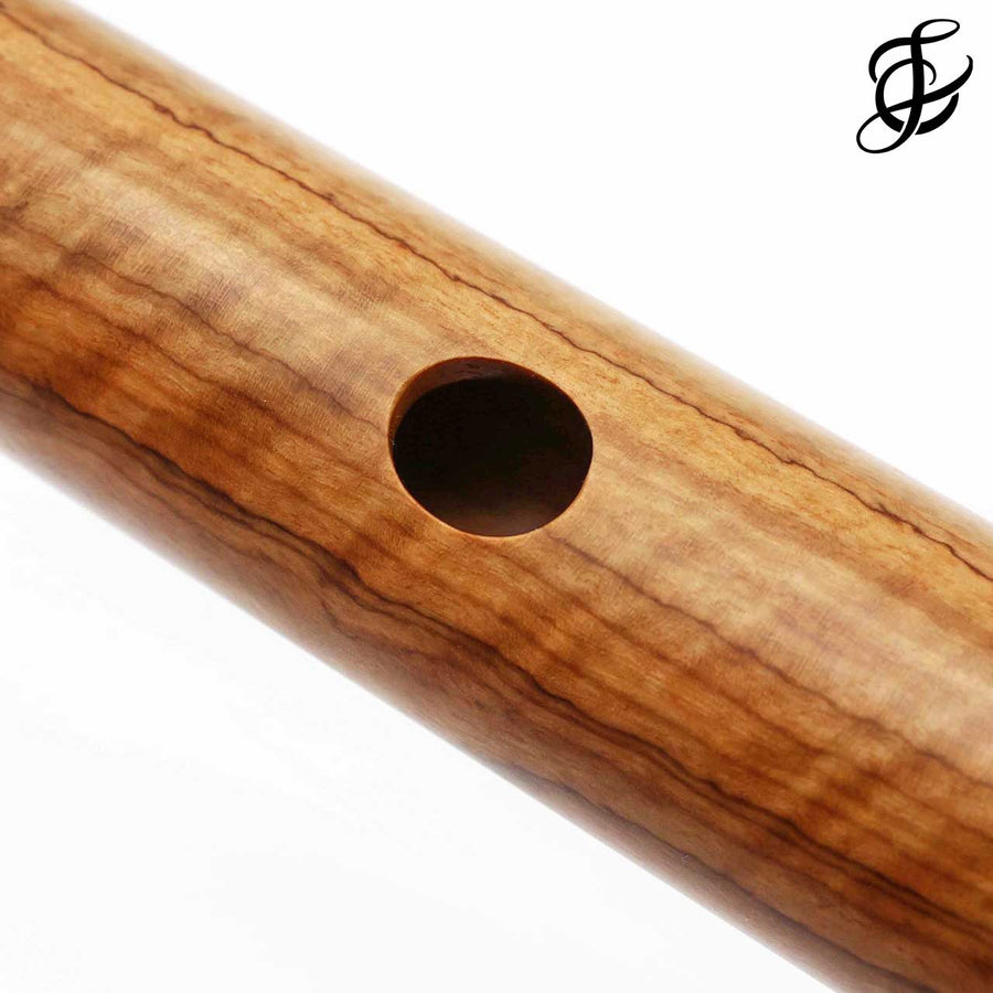 Windward Flute #637 -  Keyless D Flute, Olive Wood