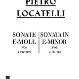 Sonata in E minor (2 Flutes)