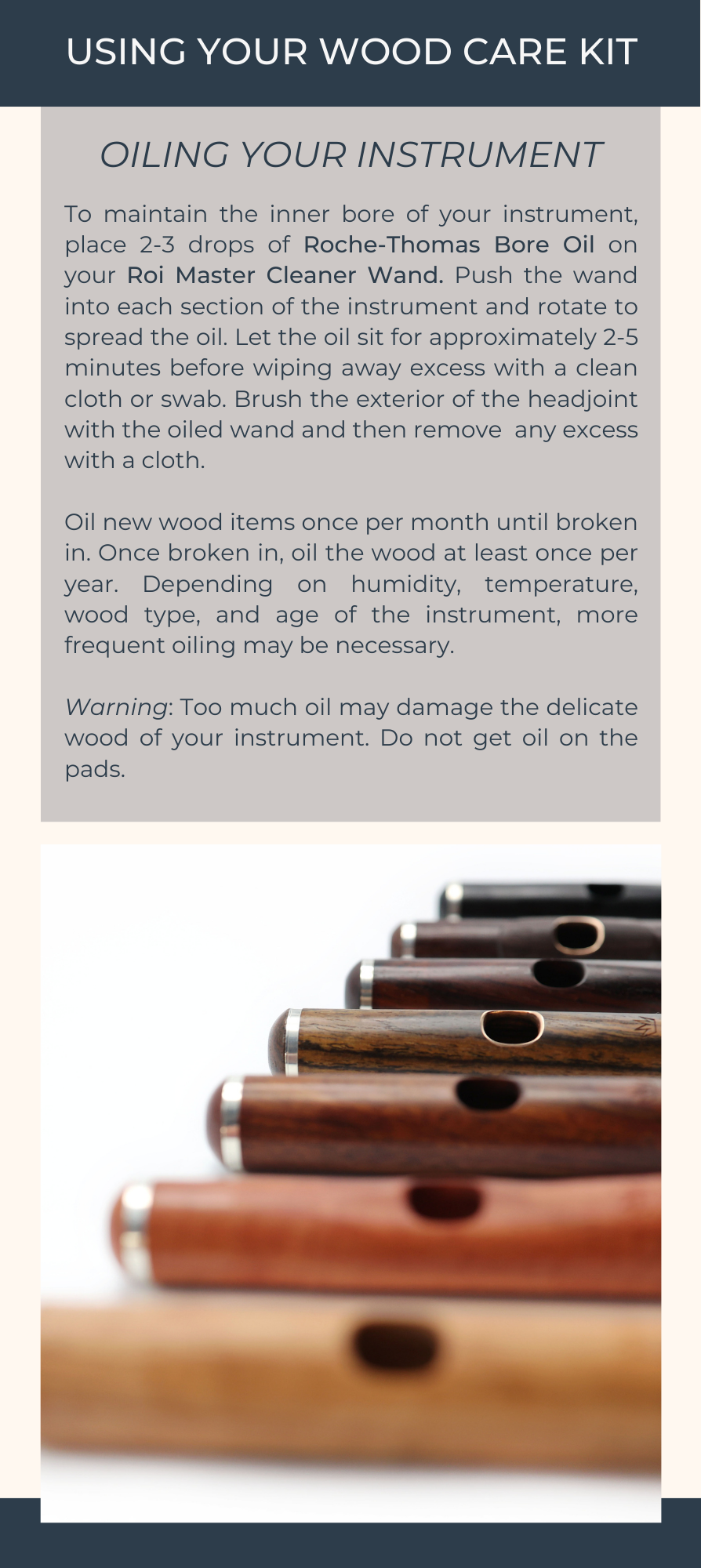 Wood Flute Care Kit