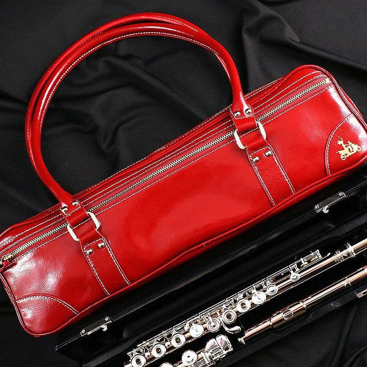 Fluterscooter Red Patent Leather Bag