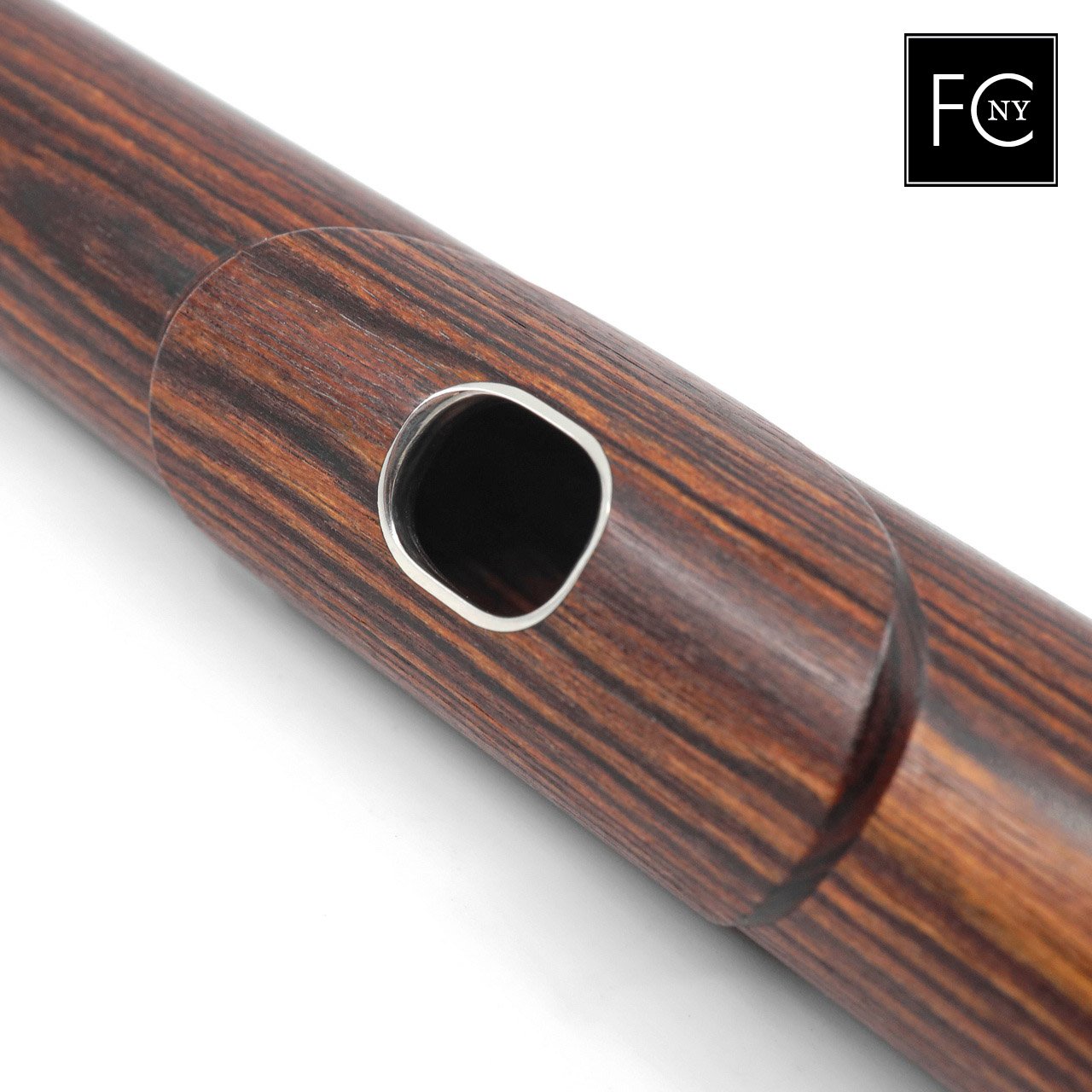 Mancke Wood Headjoint with Platinum Riser and Silver Tenon Flute Center