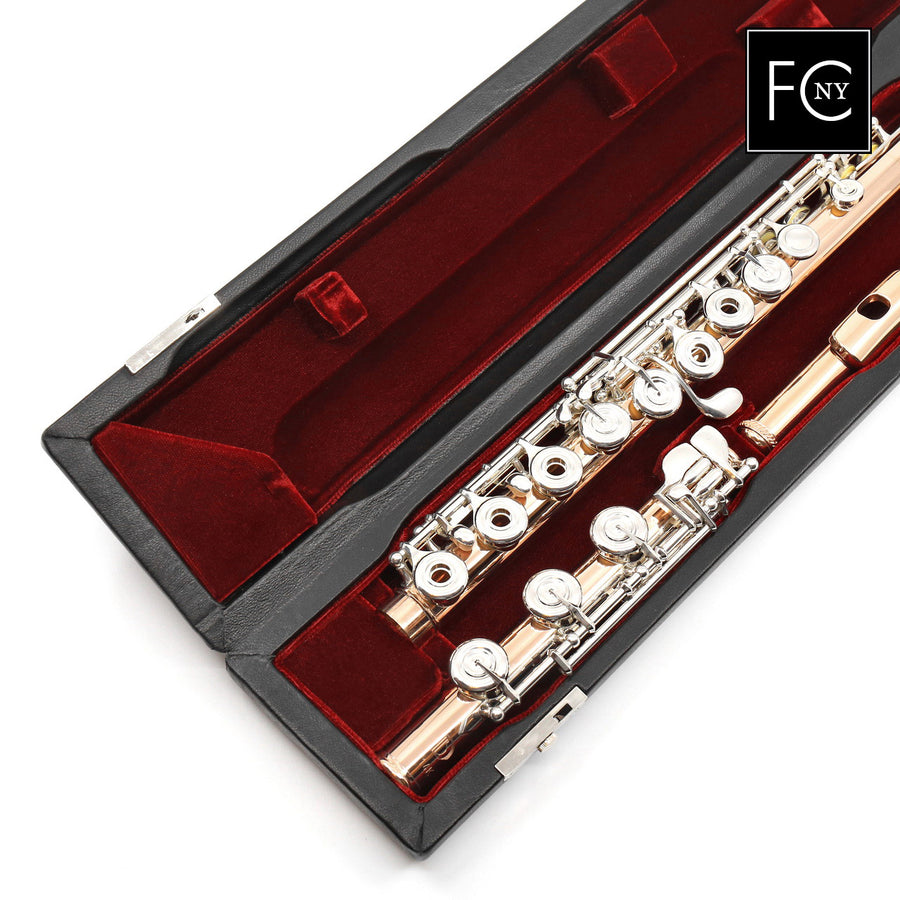 Lillian Burkart "Elite Model" Flute in 14K Gold with Silver Keys  New 
