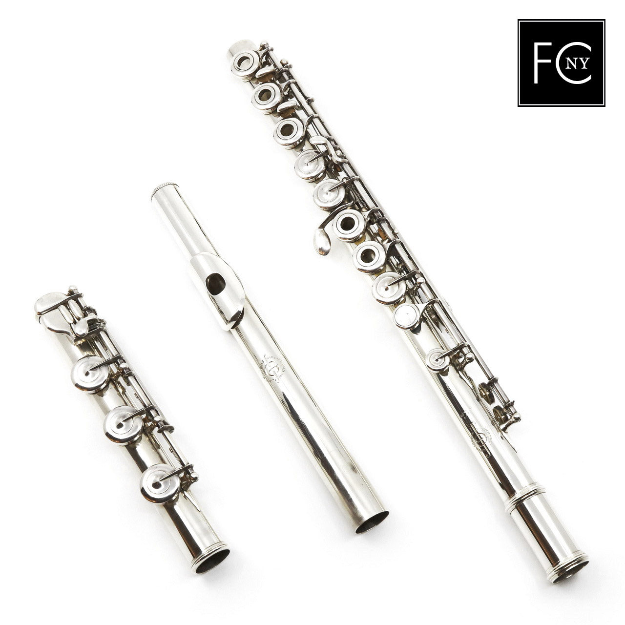 FMG Flute 195 シルバーフルート、インライン G、B フットジョイント フルートセンター