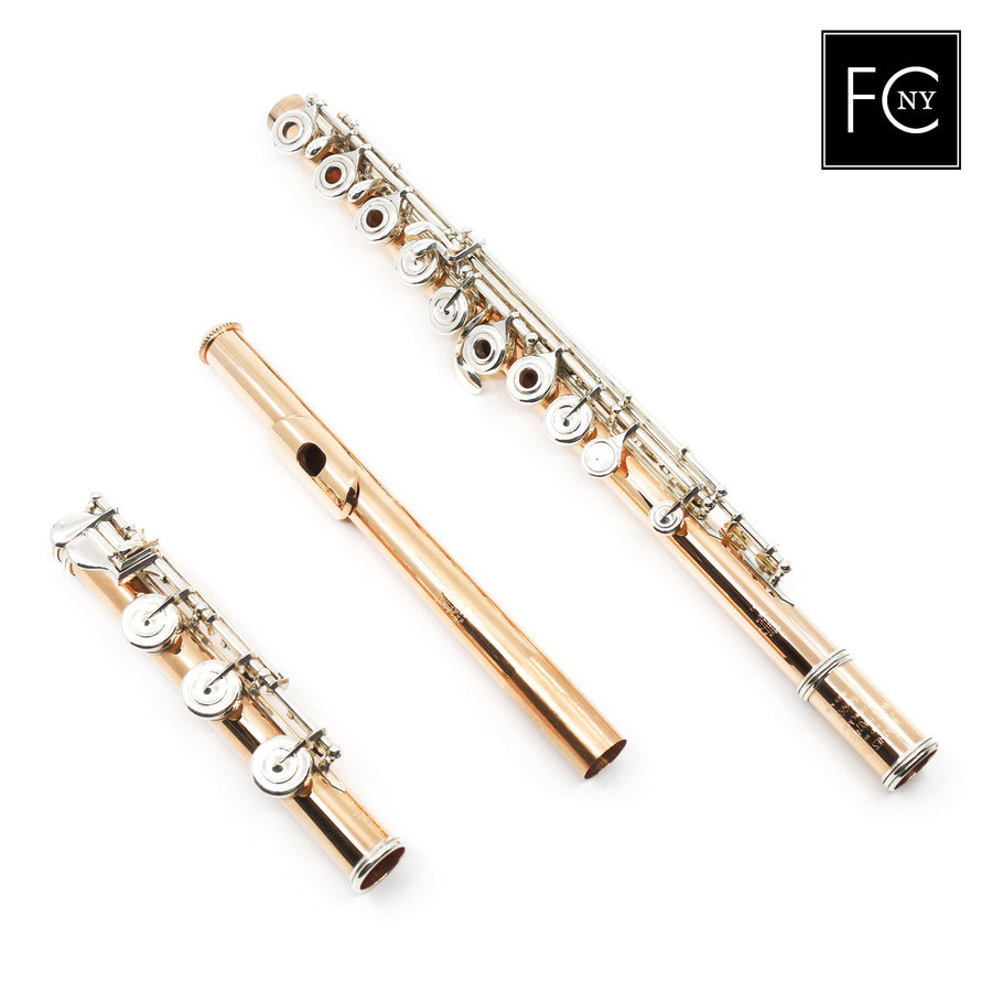 William S. Haynes Handmade Custom Flute in 10K Gold  New 