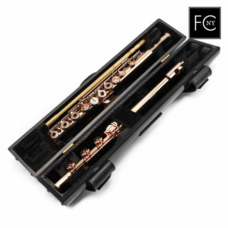 William S. Haynes Handmade Custom Flute in 19.5K Gold with Gold Mechanism   New 