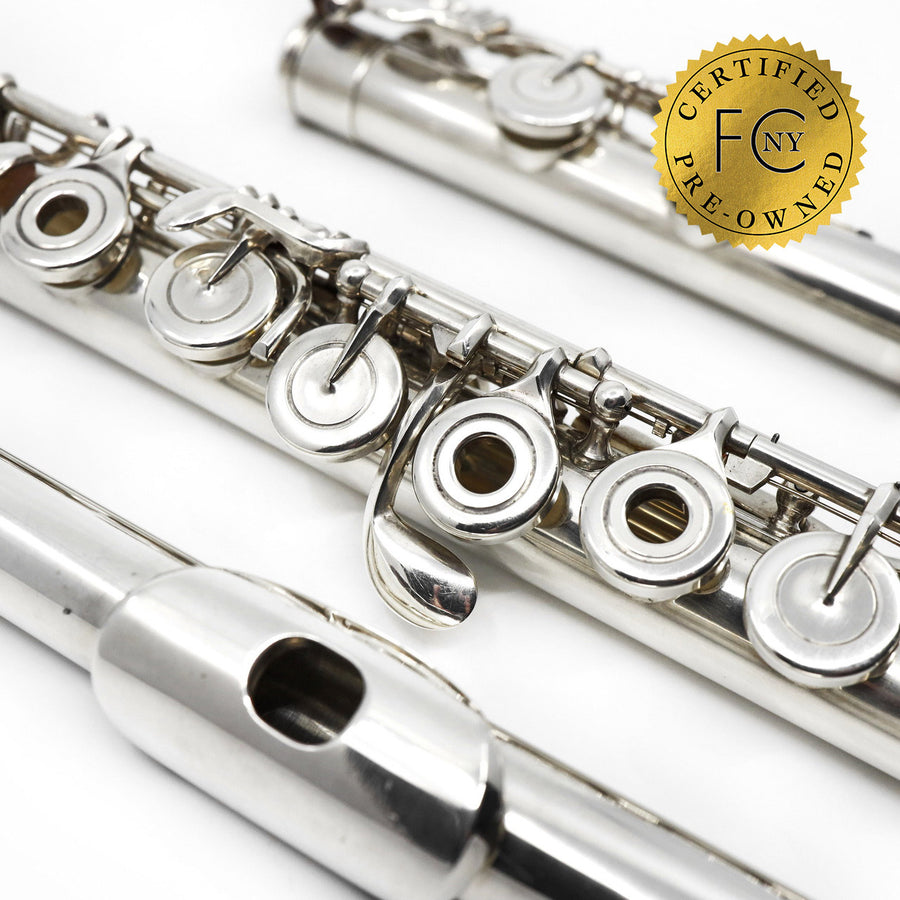 Jack Moore #514 - Silver flute, offset G, Split E mechanism, D# roller, C footjoint