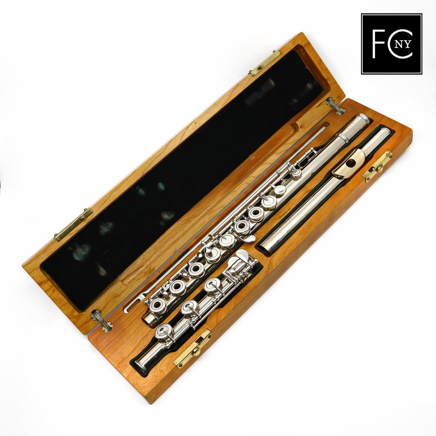 Lamberson #482 - 9K White Gold flute, inline G, C# trill key, B footjoint