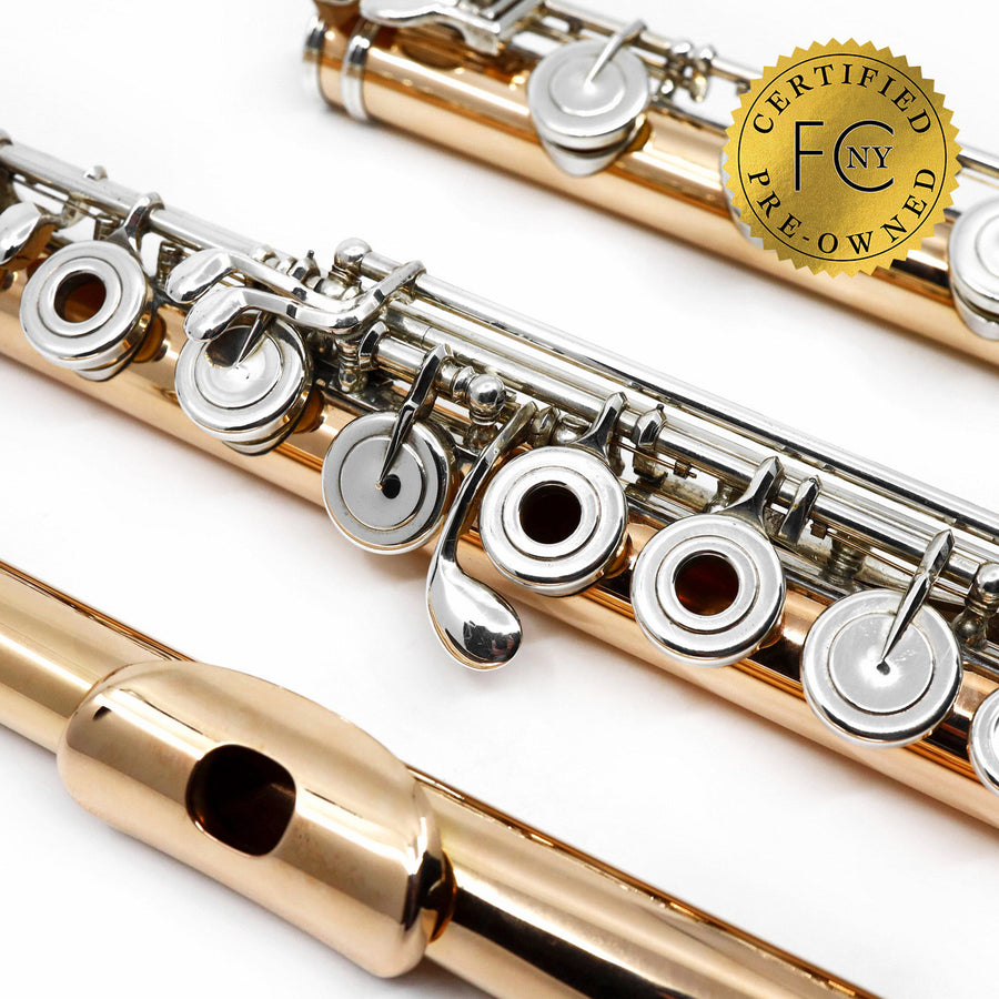 Lamberson #213 - 14K gold flute, Inline G, C# trill key, Dorus G# key, B footjoint