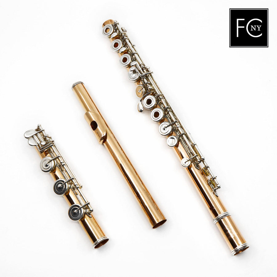 Lamberson #213 - 14K gold flute, Inline G, C# trill key, Dorus G# key, B footjoint