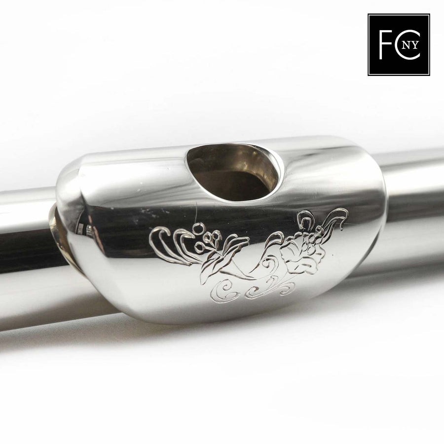 Miguel Arista Headjoint #601 - Special Silver Alloy, Engraved Lip Plate, Classic Cut