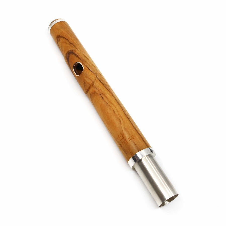 Mancke Wood Headjoint with 14K Rose Gold Riser and Silver Tenon