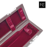 Muramatsu Hard Case for Flute - Red Velvet Interior with Silver Latches