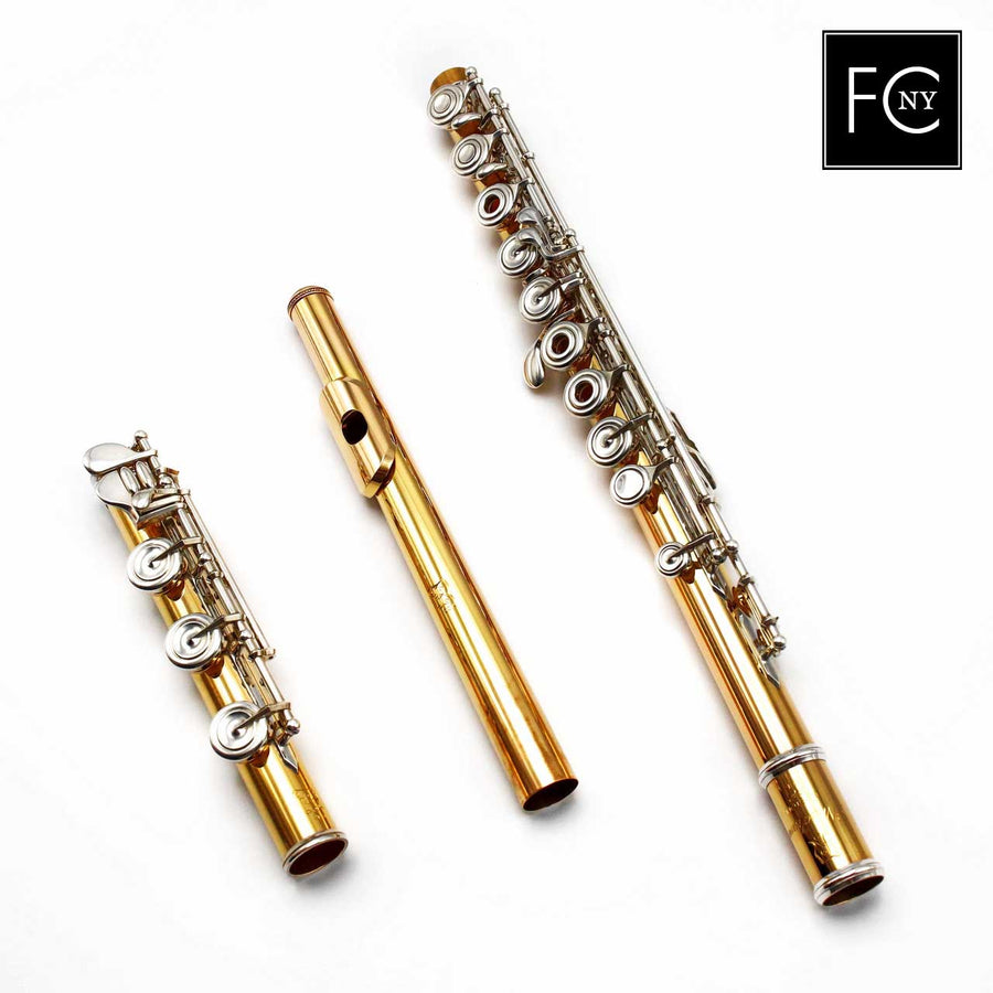 Nagahara #549 - 20K Gold Flute, inline G, split E mechanism, C# trill key, B footjoint