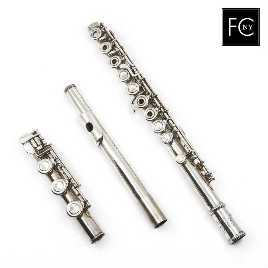 Pearl SS-98R #40-0536 - Silver flute, inline G, B footjoint