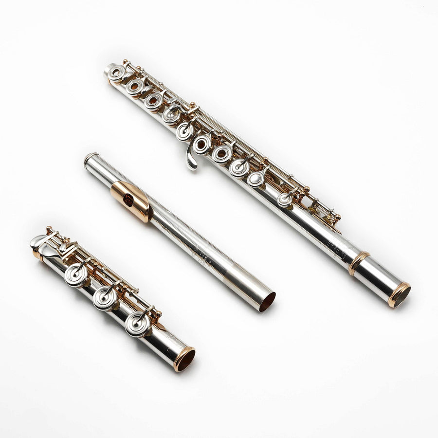 Verne Q. Powel Handmade Custom Flute in 14K Aurumite with 14K Gold Tone Holes, Rings, Ribs, and Posts  New 