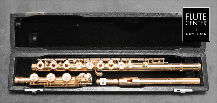 Verne Q. Powell Handmade Custom Flute in 19.5K Rose Gold with Gold Mechanism  New 