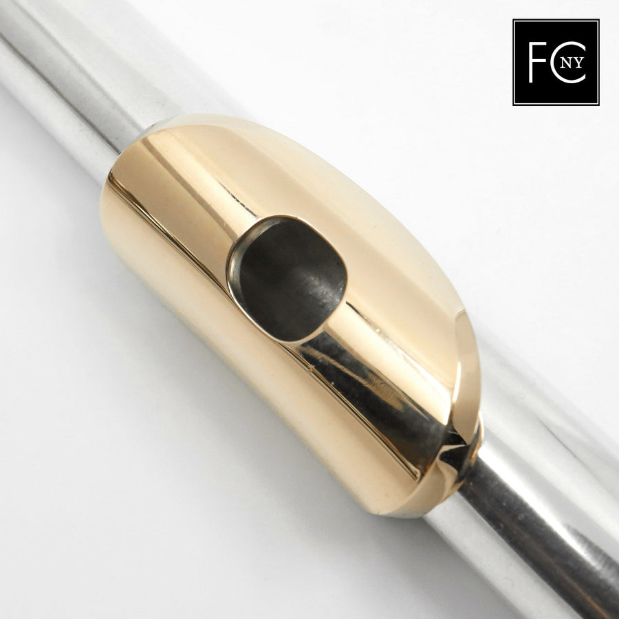 Powell Custom #4778 - Silver flute, 14K gold lip plate, inline G, B footjoint
