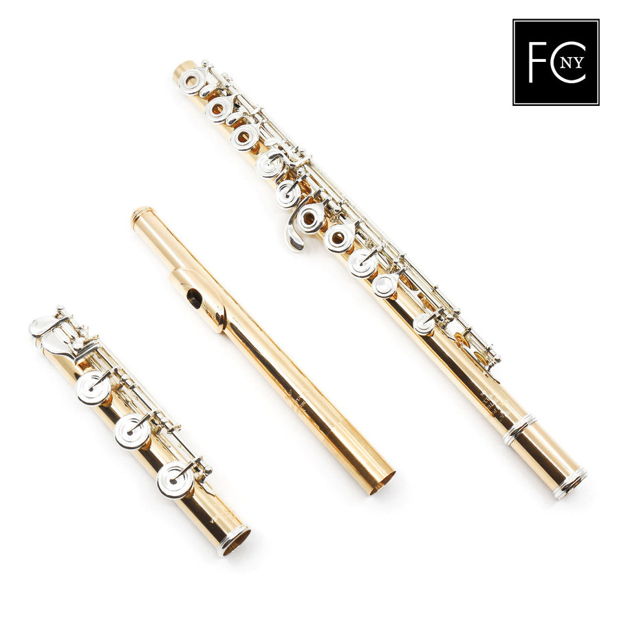 Verne Q. Powell Handmade Custom Flute in 14K Gold with Silver Mechanism  New 