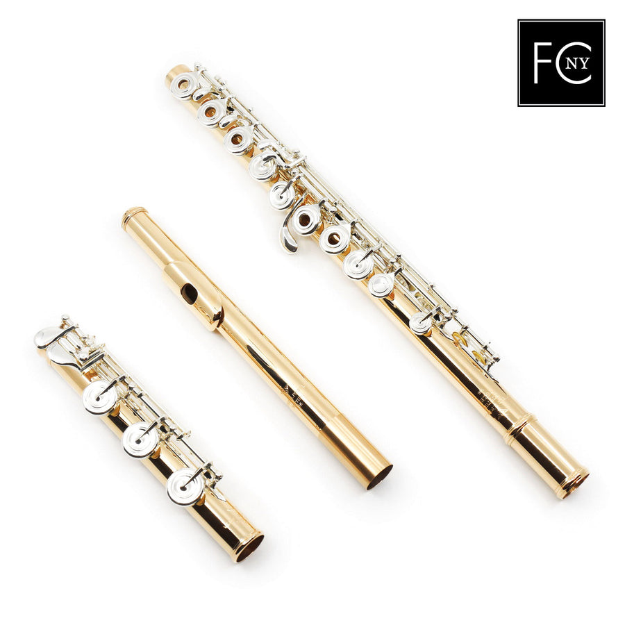 Verne Q. Powell Handmade Custom Flute in 18K Rose Gold with Silver Mechanism  New 