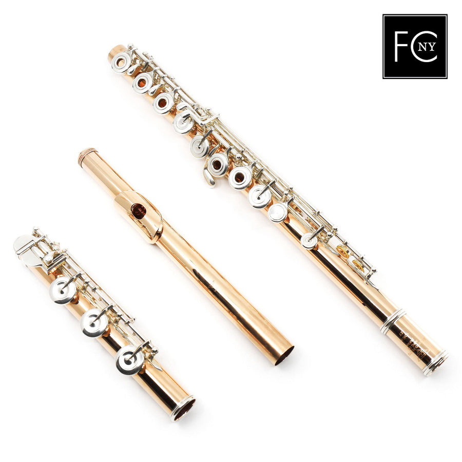 Sankyo Handmade Flute in 10K Gold  New 
