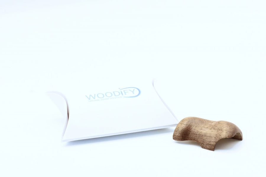 Woodify Wave Finger Rest - Walnut
